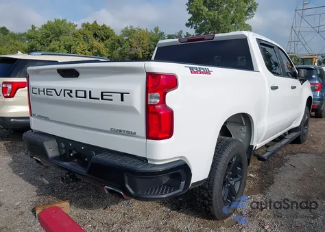 2020 Chevrolet Silverado K1500 Trail Boss Custom из США, поврежденный, VIN 3GCPYCEF1LG442422